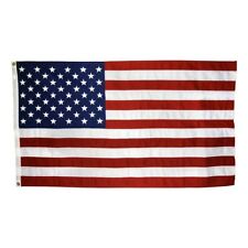 US Flag 3 x 5 ft: 100% American Made Cotton  Embroidered Stars and Sewn Stripes picture