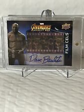 Avengers Infinity War 2018 Bautista As Drax Auto Card #’d/100 Film Cel picture