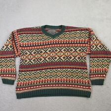 Vintage Abercrombie & Fitch Mens Sweater size XL Fair Isle Nordic Knit picture