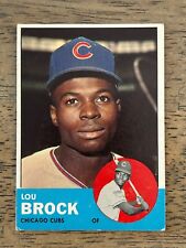 Lou Brock 1963 Topps Baseball #472 Chicago Cubs VG-EX NO CREASES HOF picture