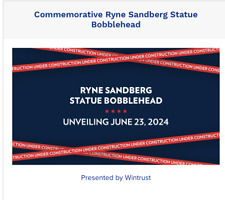 Ryne Sandberg Statue Bobblehead Chicago Cubs SGA 6/23/24 Giveaway NIB Presale picture