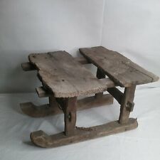 Antique Primitive Handmade Wooden Sled Late 1800's picture