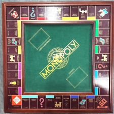 Franklin Mint 1991 Collectors Edition Monopoly Game Board Set Wood Case picture