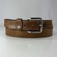 Silver Creek Classics Brown Leather Belt - Men's Size 42 picture