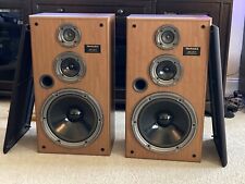 Pair (2) Vintage Technics SB-CR77 3 Way Speakers w/10