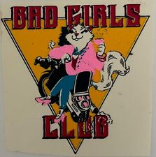 Original Vintage Bad Girls Club Cat Mini Iron On Transfer picture