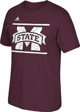Adidas Mississippi State Bulldogs Men's Maroon Sidelines Energize T Shirt picture