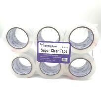 Packing Tape 24 Rolls 110 Yards 3in 2Mil CrystalClear Carton Sealing Tapes picture