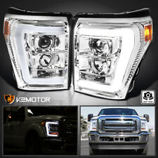 Fits 2011-2016 Ford F250 F350 F450 SuperDuty LED Bar Projector Headlights 11-16 picture