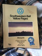 1986-87  Mesquite TX Telephone Directory Vintage. J2 picture