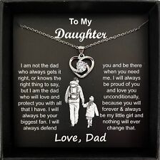 To My Daughter Necklace Birthday/Graduation/Valentine Gift from Dad/Father picture