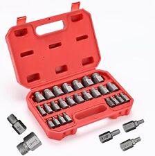 25-Piece Easy Out Screws Bolt Extractor Socket Set Hex Head Rounded Bolt Remover picture