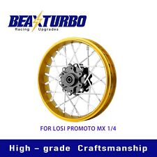 BeaxTurbo CNC Aluminum Front Spoke Wheel For Losi Promoto MX 1/4 gold Ring46002 picture
