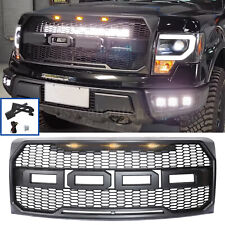 Grille For 09-14 Ford F150 F-150 Matte Black Front Bumper Upper Hood Grill picture
