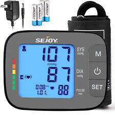 SEJOY Automatic Blood Pressure Monitor Upper Arm Digital BP Heart Rate Machine picture