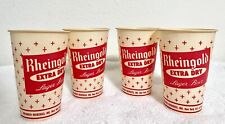 Vintage Rheingold Beer Paper Cups 1960's Sold as Set of 4 Cups picture