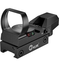 1X22X33 Red Green Dot Gun Sight Reflex Sight 4 Reticle Patterns with 20mm Rail picture