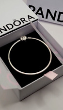 New PANDORA Moments Heart Clasp Bangle with Tags (box or pouch 7.5