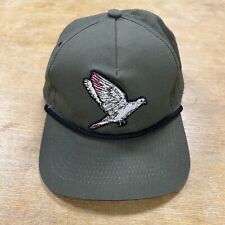 Burlebo Outdoors Ripstop Snapback Cap Hat Pheasant Hunting Logo Olive Green Mens picture