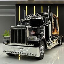 Peterbilt Heavy Truck 389 Diecast Model 1:24 Toy Car Collectible Sound Light Toy picture