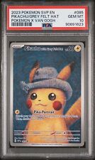 PSA 10 GEM MINT Pokemon X Van Gogh Museum Pikachu With Grey Felt Hat 085 Promo picture