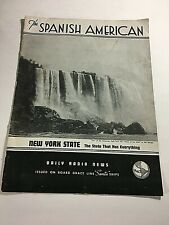 1939 Spanish American New York State Daily Radio News Issued by Grace Line Ships picture