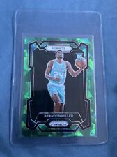 2023-24 Panini Prizm Brandon Miller (RC) Green Cracked Ice Prizm No. 152 Hornets picture