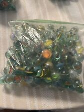 Grab This Jar Lot of Vintage Marbles  Colorful Cat's Eyes, I Consolidated Them. picture