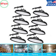 8Pcs 300W UFO Led High Bay Light Commercial Warehouse Factory Industrial Fixture picture