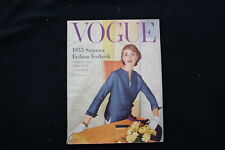 1955 MAY 1 VOGUE MAGAZINE - SUMMER FASHION TEXTBOOK COVER - E 10802 picture