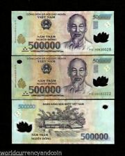 1 Million Vietnamese Dong ( 500000 x 2 Pieces ) Vietnam 500,000 Currency # 1 VND picture