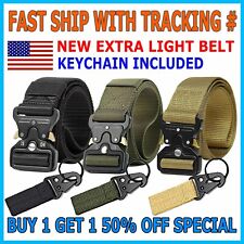 MEN Casual Military Tactical Army Adjustable Quick Release Belts Pants Waistband picture