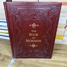 The Book of Mormon Leather Bound Gilded Edges Heirloom Box Minerva Teichert Art picture