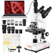 VEVOR Compound Trinocular Microscope 40X-5000X Two-Layer Mechanical Stage picture