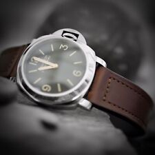 Müller&Son Genuine Horween Leather 24mm Brown Watch Strap Handmade for Panerai picture