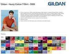 100 Gildan T-SHIRTS BLANK BULK LOTS Colors or 112 White Plain S-XL Wholesale 50 picture