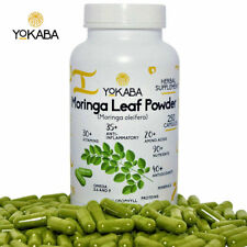 250 Capsules Moringa Oleifera Leaf Powder 5000mg - Organic Herbal Extract YOKABA picture