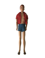 Vintage Barbie: HTF 1965 Bent Leg Allan Doll #1010 in red 