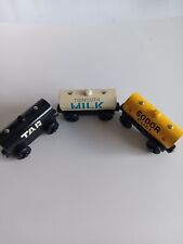 Thomas And Friends Tar Car, Sodor Fuel Car And Tidmouth Milk Car 1998... picture
