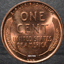 1909 P VDB Lincoln Wheat Cent Choice RED BU Brilliant Uncirculated Penny picture