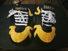 Forever Collectibles NFL Pittsburgh Steelers Plush Sneaker Slippers Men Size S picture