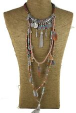 Vintage Long Necklace Ethnic Jewelry Boho Necklace Tribal Collar Tibet Jewelry picture