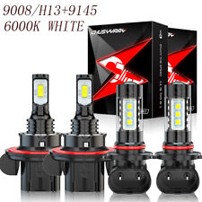 For 2007-12 Dodge Caliber 6000K 4X LED Headlight High/Low Fog Light Bulbs Combo picture