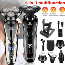 6D 6 IN 1 Electric Shaver Trimmer Bald Head Razor Wet & Dry Men's Grooming Kit picture