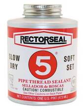 Rectorseal 25431 Pipe Thread Sealant 8 Fl Oz, Brush-Top Can, No. 5, Yellow, picture