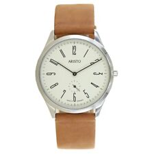 Aristo Bauhaus 1069 Men's Watch Stainless Steel 4H192 Leather picture
