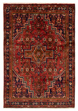 Vintage Hand-Knotted Area Rug 4'3