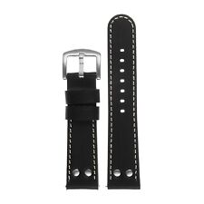 Pilot Leather Watch Band w/ Rivets By DASSARI 20mm picture