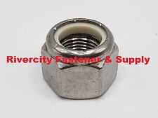 5/8-18 Stainless Steel Nylon Insert Stop Nuts 5/8x18 Nuts 5/8 x 18 Lock Nut picture