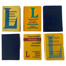 Langenscheidts Universal Worterbuch  Lot Of 6 Vintage Pocket Books Dictionaries picture